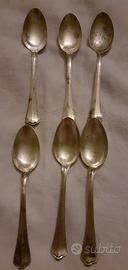 Set di 6 cucchiaini in argento