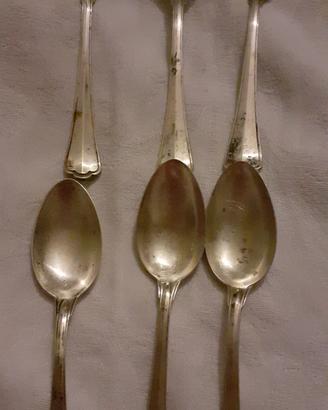 Set di 6 cucchiaini in argento