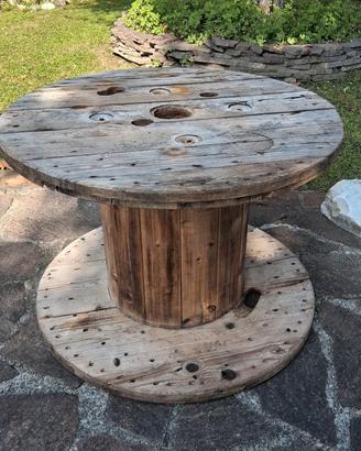 bobina per cavi in legno vuota