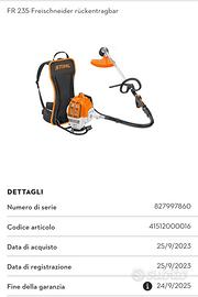 Decespugliatore a spalla Stihl FR 235