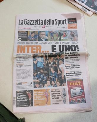 gazzetta dello sport Inter coppa Italia 2010