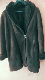 Montone da donna verde scuro elegante  tg. 42