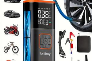 Avviatore batteria auto e compressore 