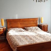 letto matrimoniale in noce nazionale 