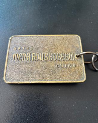 Portachiavi vintage in ottone hotel Egitto