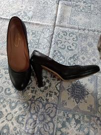 Scarpe tacco pelle nere