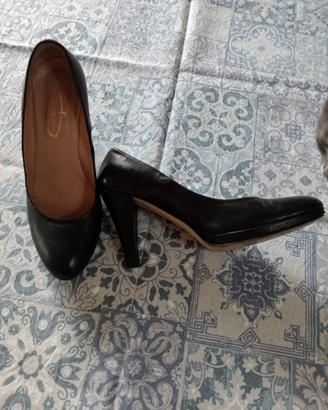 Scarpe tacco pelle nere