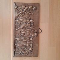 placca in bronzo vintage