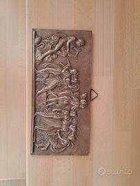 placca in bronzo vintage