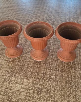 set 3 vasi per fiori