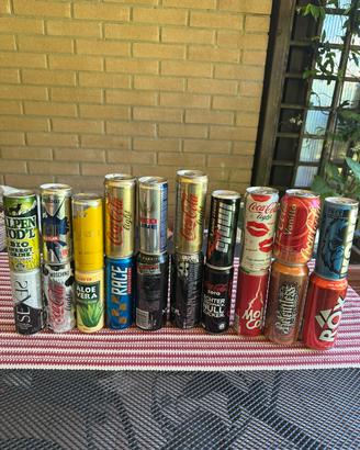 Lattine da collezione energy drink ecc