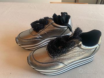 CafèNoir sneaker platform piombo donna 38 JDC907