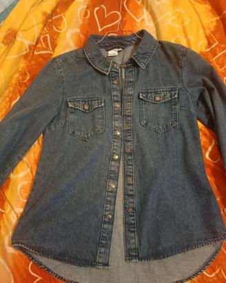 camicia denim donna