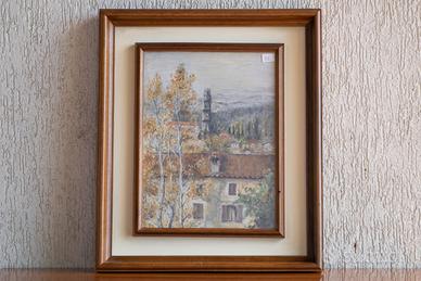 Quadro n. 22 Paesaggio Fregona con campanile