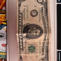 Banconota 5 dollari STAR NOTE (1963): RARISSIMA