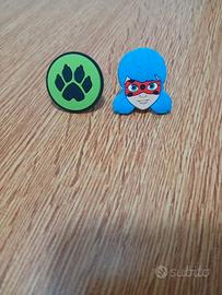 ✨ Coppia topper/gomme per matite di Ladybug & Chat