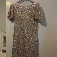 Abito paillettes oro