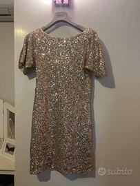 Abito paillettes oro