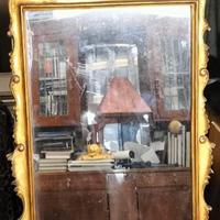 Specchio antico cornice foglia d'oro