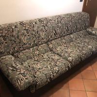 Divano 3 posti tessuto e eco pelle