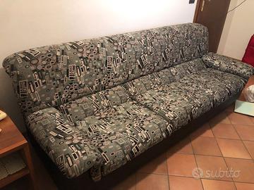 Divano 3 posti tessuto e eco pelle