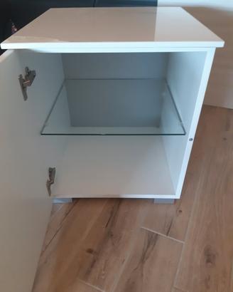 Mobile da bagno laccato bianco