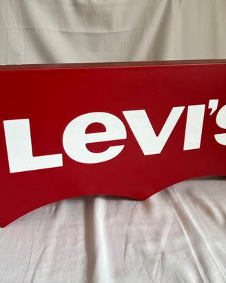 Insegna Vintage Levi's Originale Negozio legno