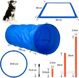 Set Agility per Cani – Tunnel, Salto, Cerchio