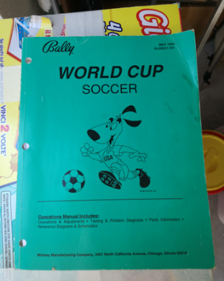 Manuale flipper world cup e terminator 2