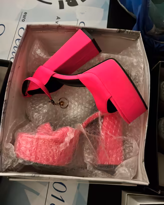 Scarpe donna tacco alto 38 fucsia