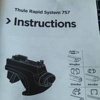 barre portatutto thule wing bar + thule  757