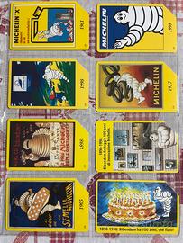 8 schede telefoniche serie Michelin