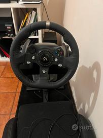 Volante logitech g920 con pedaliera e sedile