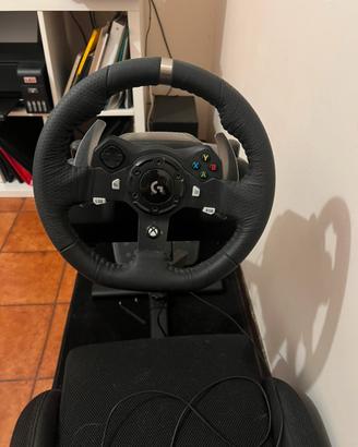 Volante logitech g920 con pedaliera e sedile