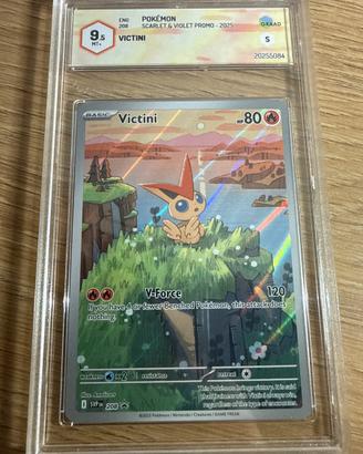 Pokemon Victini 208 inglese Gradata 9,5 MT+ Graad