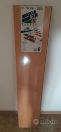 Mensola color legno faggio 120x23x2,5 cm