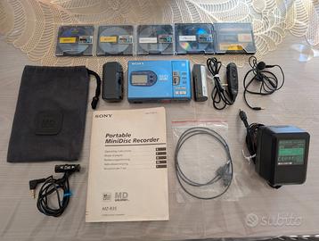Mindisc Sony MZ-R35 completo di accessori