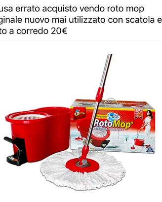 Roto mop lava pavimenti
