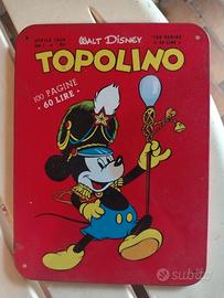 placca in metallo di topolino 