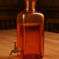 bottiglia vintage con rubinetto