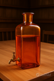 bottiglia vintage con rubinetto