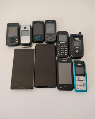 Lotto cellulari e smartphone