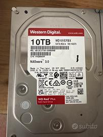 Hard disk WD Red 10 TB due dischi