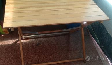 tavolo legno pieghevole 