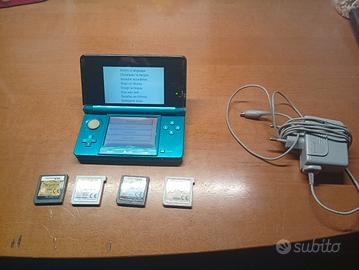  Nintendo 3ds con 5 giochi 