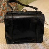 Borsa di coccodrillo nera