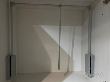 coppia di appendiabiti sali e scendi allungabile