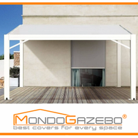 Pensilina gazebo fisso 4x5 tettoia pompeiana 5x4