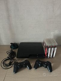 Playstation 3 Slim - 2 Controller - 7 Giochi -Cavi