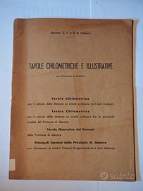 Tavole Chilometriche e Illustrative Genova 1951